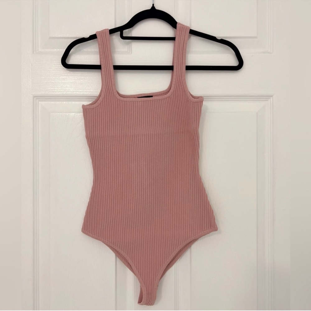 Ribbed Pink Tank Top